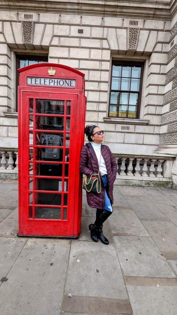 red telephone booth london uk