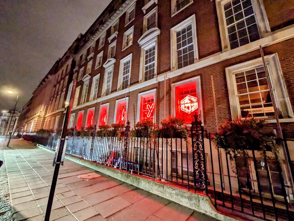 The facade of Gordon Ramsay Bard & Grill in Mayfair London UK