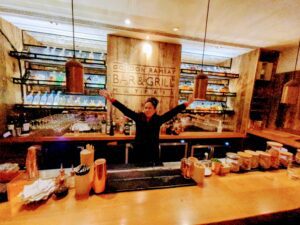 sheila as Bartender at Gordon Ramsay Bar & Grill in Mayfair London UK