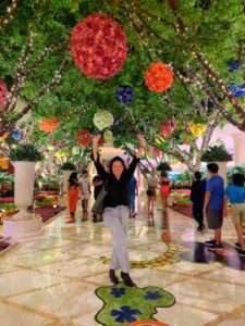 sheila enjoying at Wynn Hotel Las Vegas, Nevada