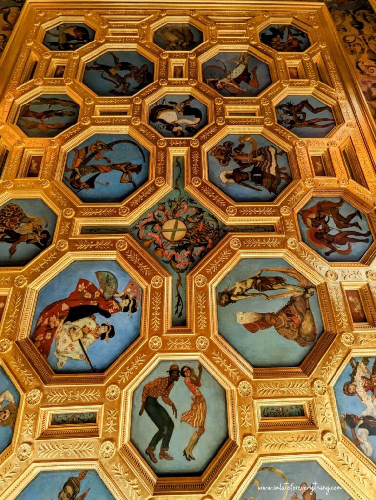 the ringling museum mansion ca' d'zan ballroom ceiling