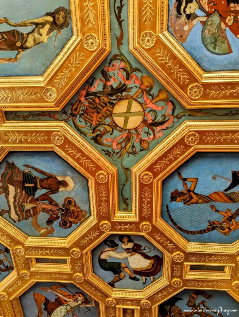 the ringling museum mansion ca' d'zan ballroom ceiling