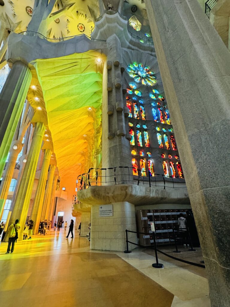 most beautiful church ceilings in the world the Sagrada Familia, Barcelona, Spain