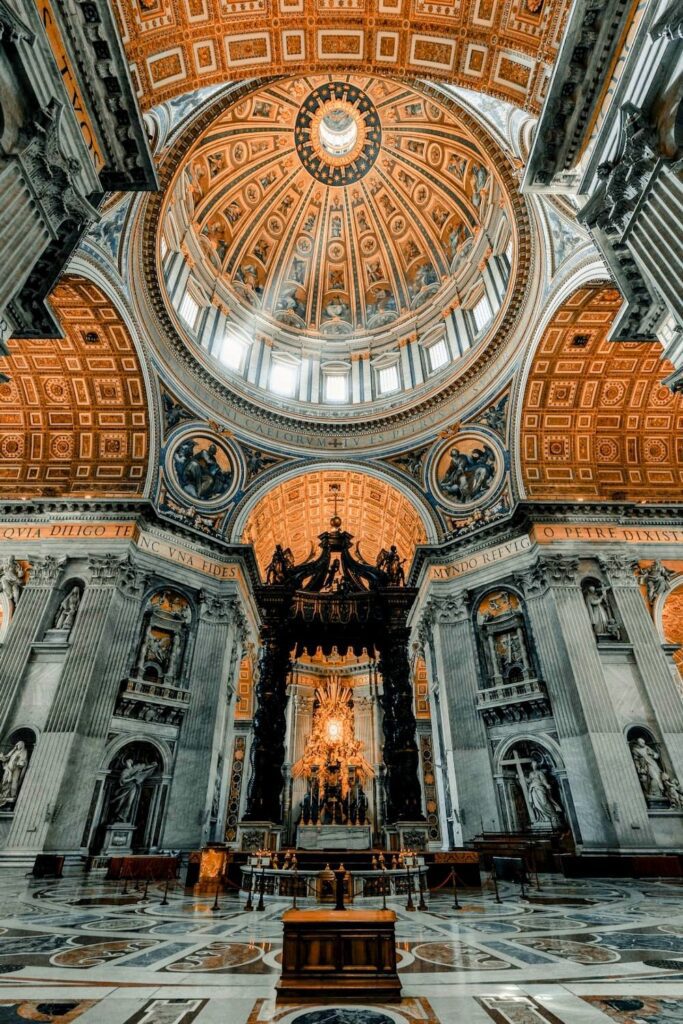 most beautiful church ceilings in the world peter's basilica ceiling