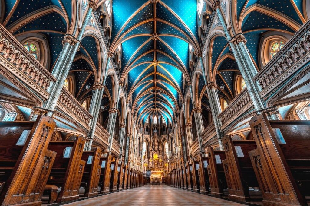 most beautiful church ceilings in the world Cathedral of Notre-Dame, Paris, France