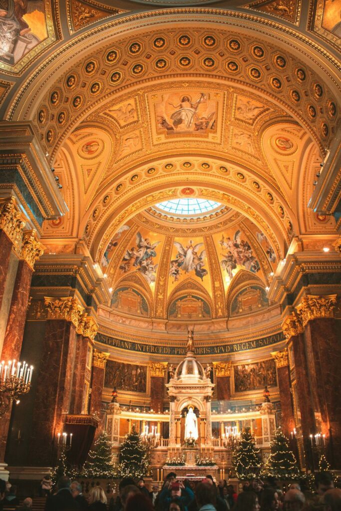 most beautiful church ceilings in the world St. Stephen's Basilica, Budapest, Hungary