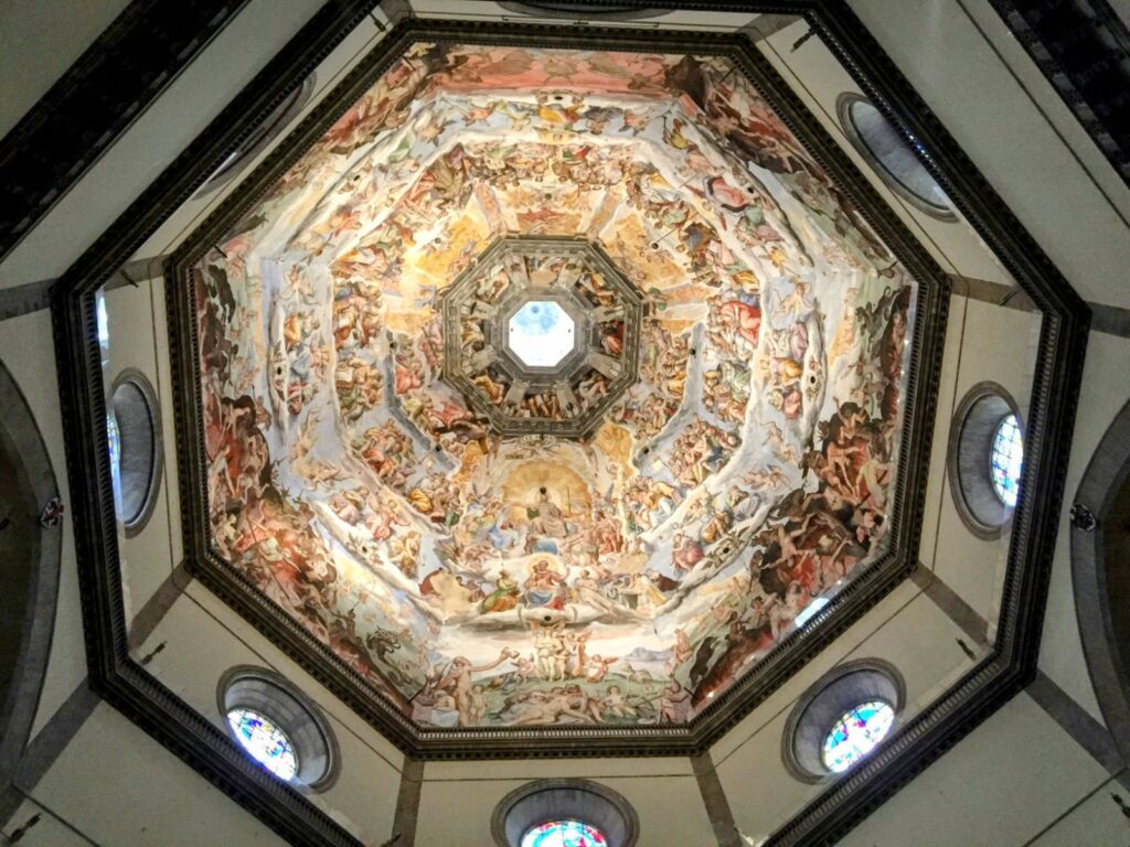 most beautiful church ceilings in the world  of Santa Maria del Fiore, Florence, Italy