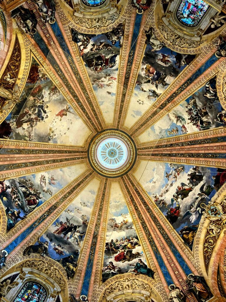 most beautiful church ceilings in the world Basilica of San Francisco el Grande, Madrid, Spain