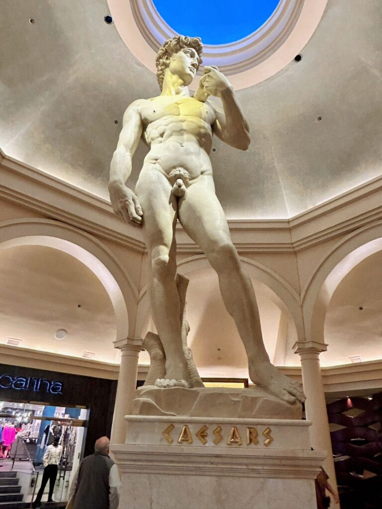 david statue at caesars palace hotel las vegas