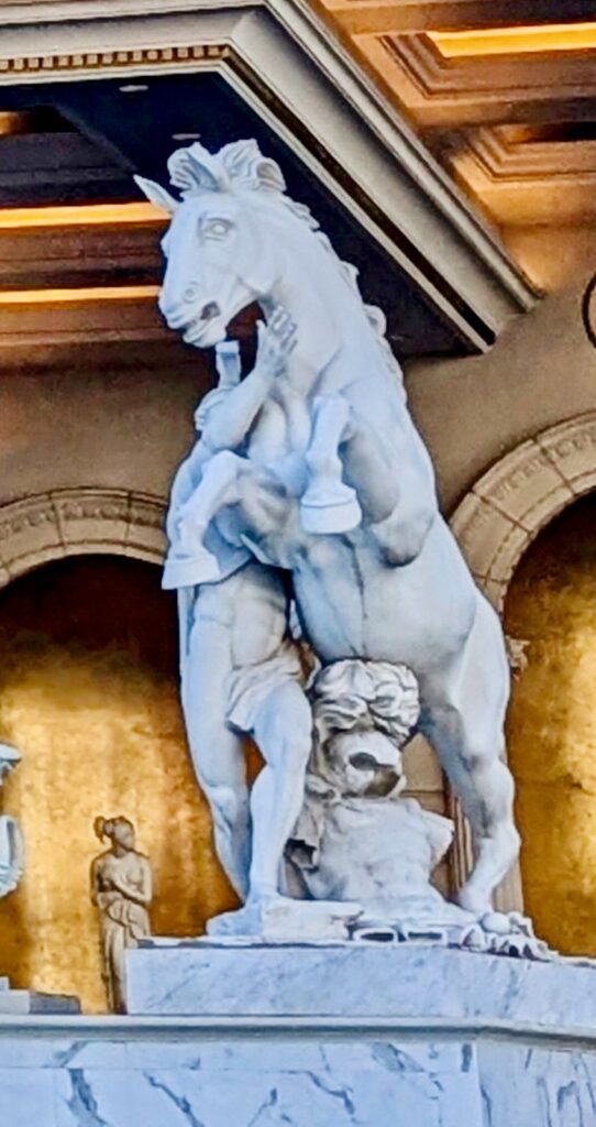 caesars palace statues the rape of sabine women