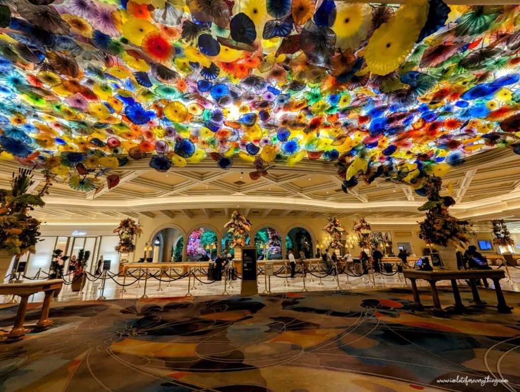 bellagio hotel lobby las vegas