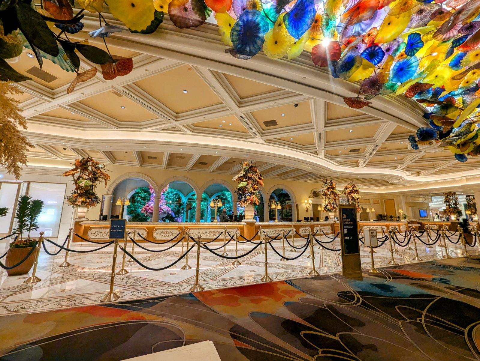 Bellagio Hotel Lobby in Las Vegas