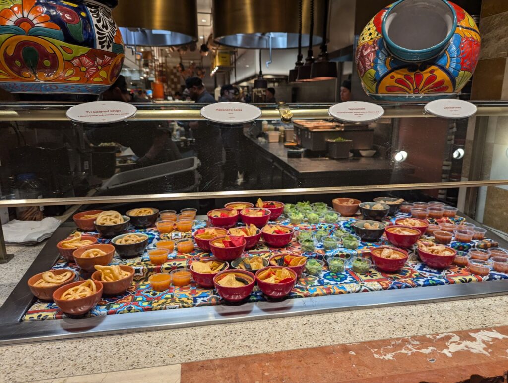 mexican dish at bacchanal buffet caesars palace las vegas