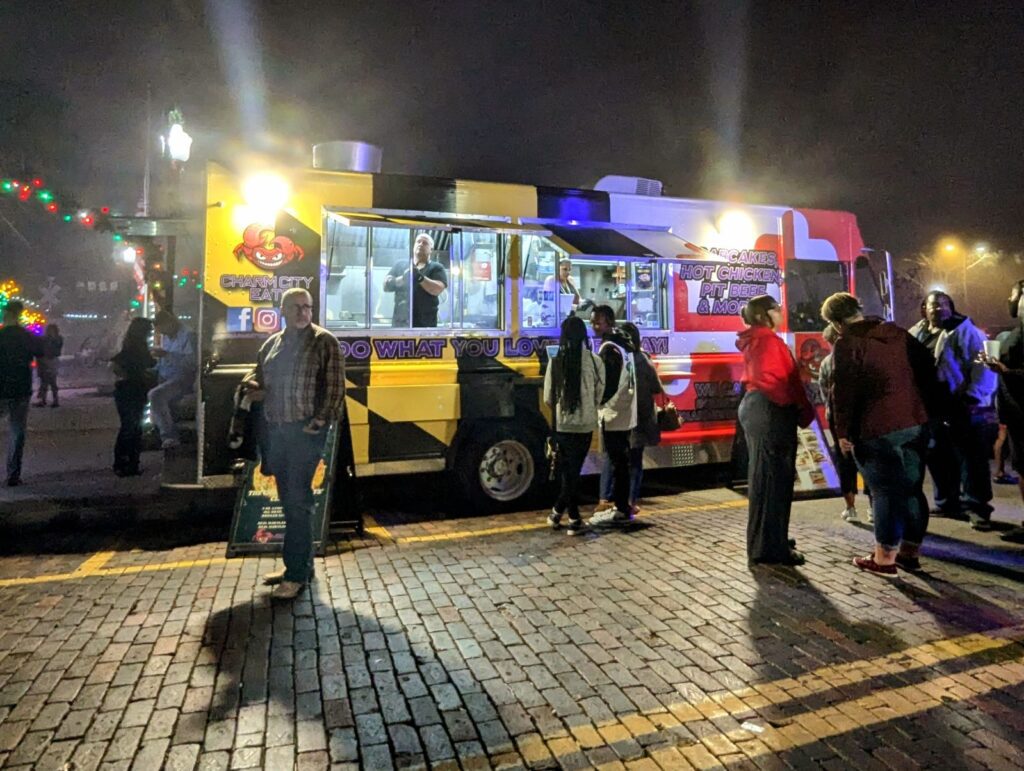 Charm City Eats truck at strawberry drop plant city