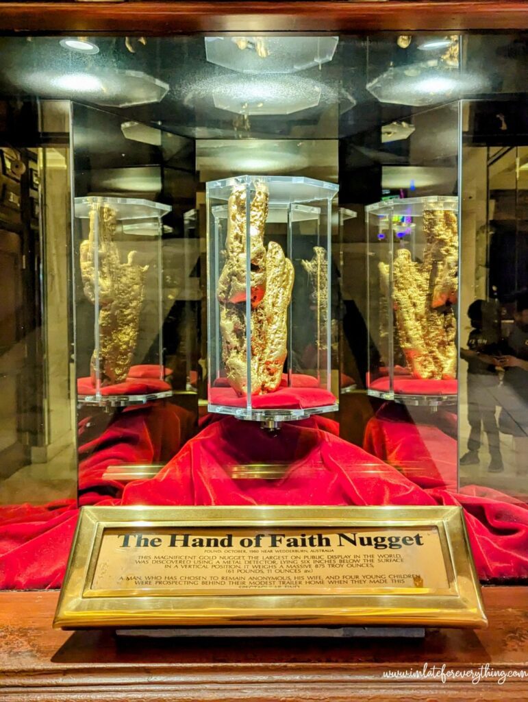 the hand of faith gold nugget Las Vegas