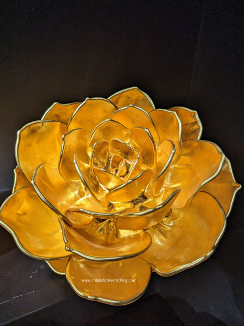 gold yellow glass rose imagine museum st pete florida